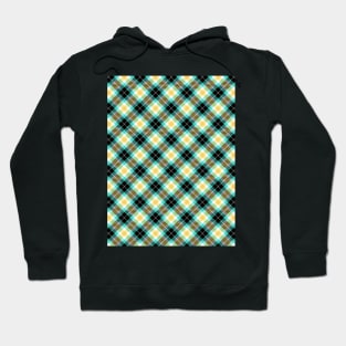 Green and Yellow Plaid Pattern Hoodie